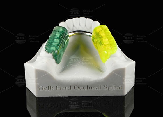 Comfort Gelb Hard Occlusal Splint Acrylic Resin Occlusal Guard อุปกรณ์ที่แข็งแรง