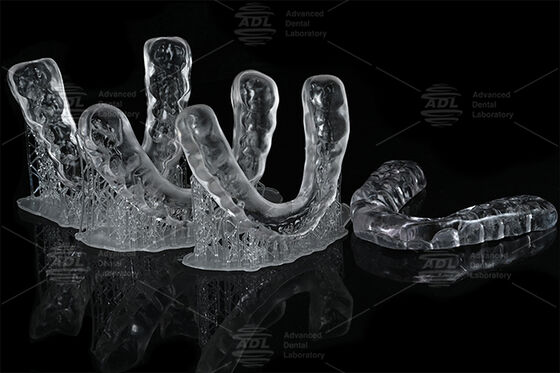 3D Printed Hard Occlusal Splint Night Guard น้ําหนักเบา สะดวกสบาย ปกป้องปาก Chinese Dental Lab